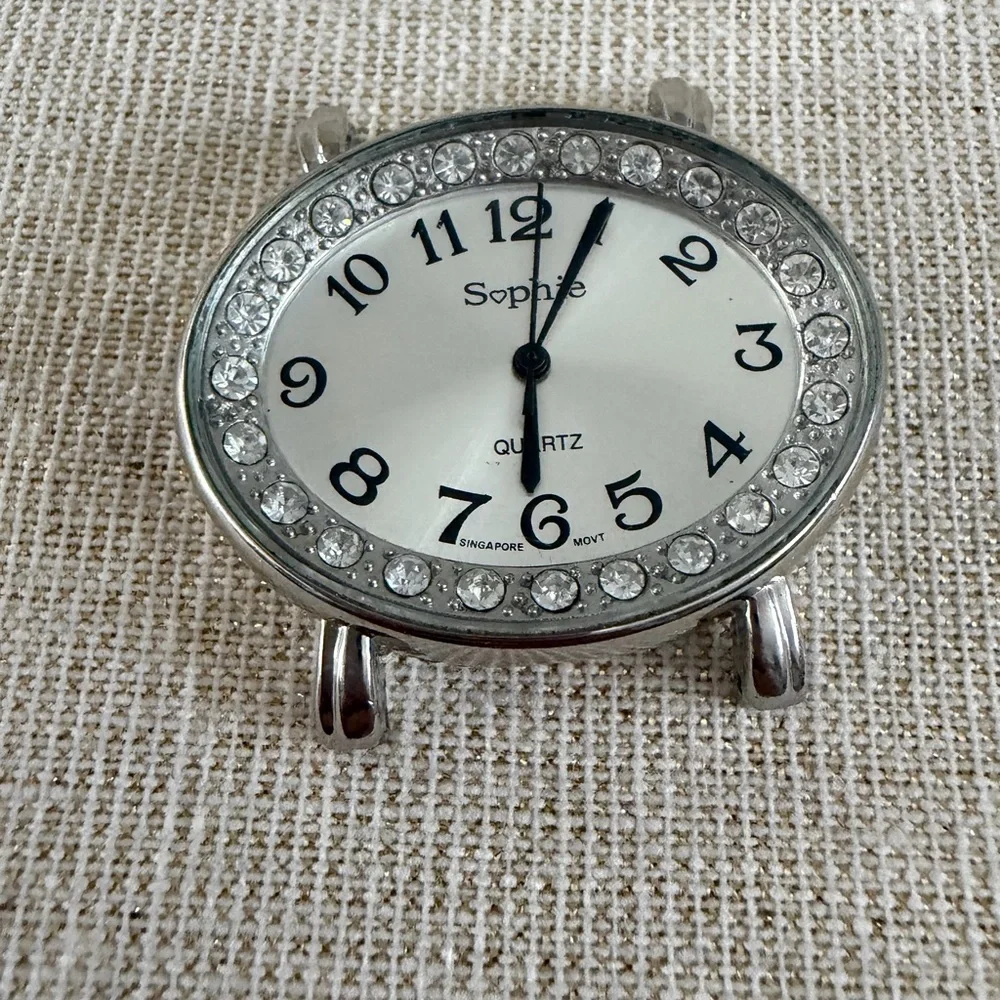 Sophia Silver Crystal Accent Watch - Works has new battery!